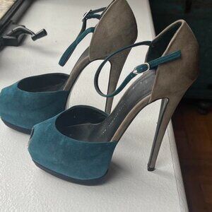Giuseppe Zanotti Women's Blue and Grey Courts